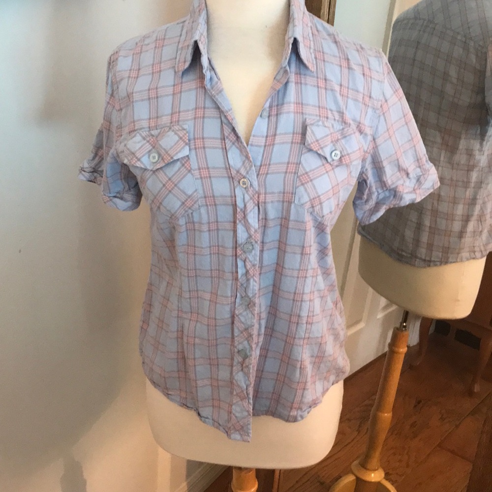 Youth plus size button down